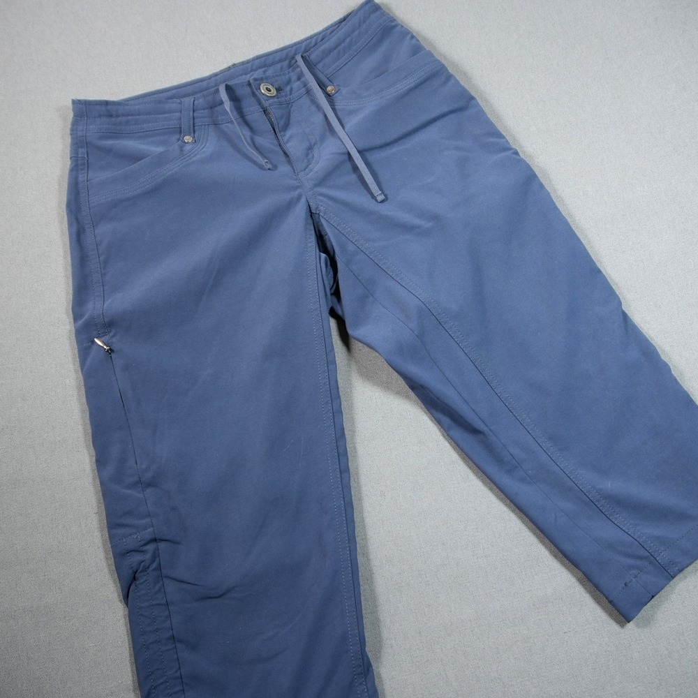 KUHL Kontra Cargo Hiking Size 0 Capri Women Pants 32x16 6503 Blue Performance